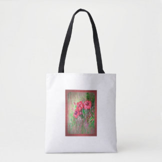 Bloemen in de regen tote bag
