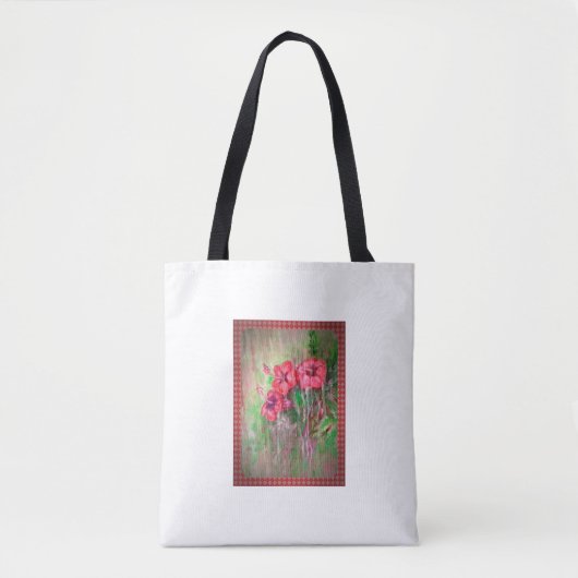 Bloemen in de regen tote bag (Voorkant)
