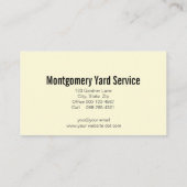 Bloemen in de  rijstveld op wielbarrog visitekaartje (Achterkant)