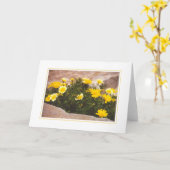 Bloemen in de ruïnes kaart (Gele Bloem)