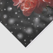 Bloemen in de sneeuw tissuepapier (Detail)