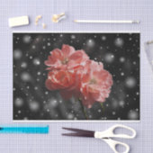 Bloemen in de sneeuw tissuepapier (Craft)