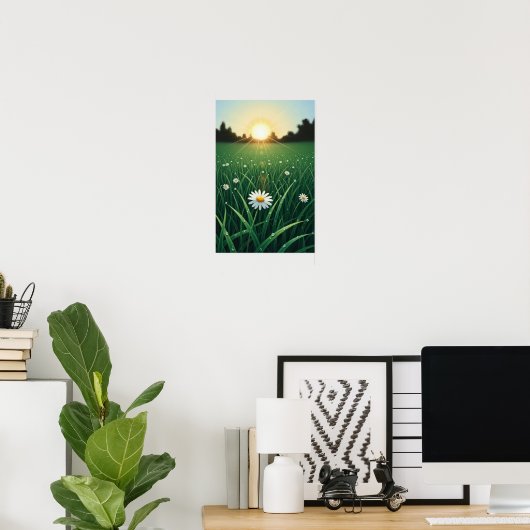 Bloemen in de Sun Wall Art Poster (Thuiskantoor)