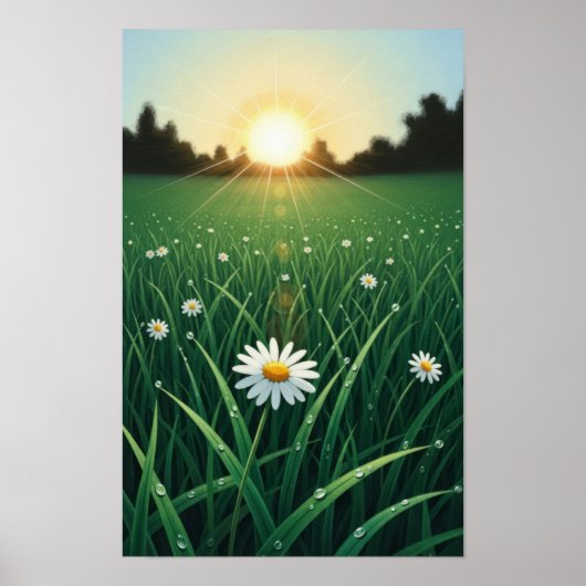 Bloemen in de Sun Wall Art Poster (Voorkant)