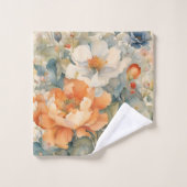 Bloemen in de tuin bad handdoek (Wasdoekje)