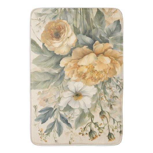 Bloemen in de tuin badmat (Voorkant Verticaal)