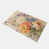 Bloemen in de tuin Badmat Deurmat (Schuin)