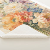 Bloemen in de tuin Badmat Sherpa Deken (3/4)