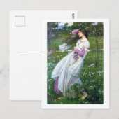 Bloemen in de wind, John William Waterhouse Briefkaart (Voorkant / Achterkant)