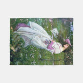 Bloemen in de wind, John William Waterhouse Fleece Deken (Voorkant (Horizontaal))