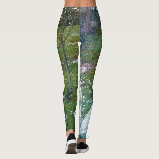 Bloemen in de wind, John William Waterhouse Leggings (Achterkant)