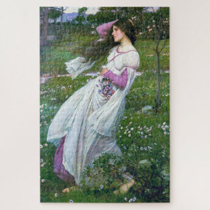 Bloemen in de wind, John William Waterhouse Legpuzzel