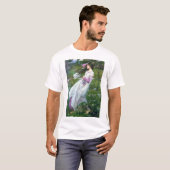 Bloemen in de wind, John William Waterhouse T-shirt (Voorkant volledig)