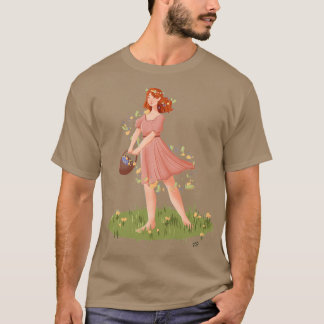 bloemen in de wind t-shirt