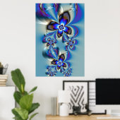 Bloemen in de winter poster (Thuiskantoor)