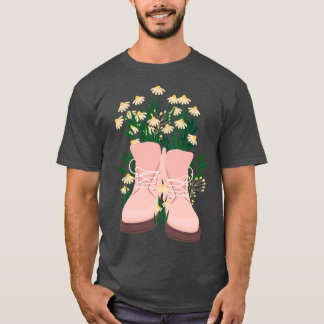 Bloemen in diepe schoenen t-shirt