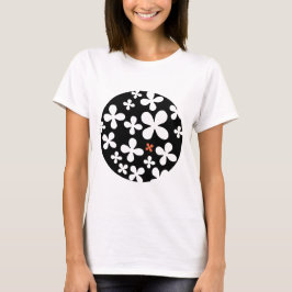 Bloemen in een bal t-shirt