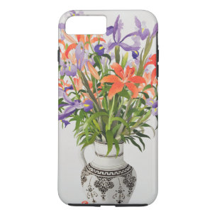 Bloemen in een Black and White Jug Case-Mate iPhone Case