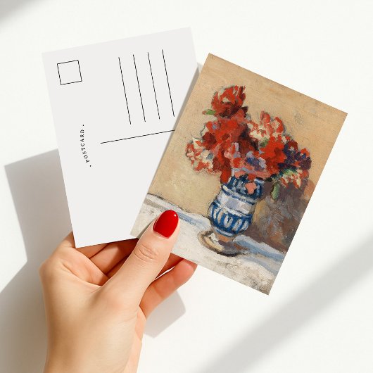 Bloemen in een blauwe vaas | Christopher Wood Briefkaart