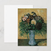 Bloemen in een blauwe vaas door Paul Cezanne Vinta (Voorkant / Achterkant)