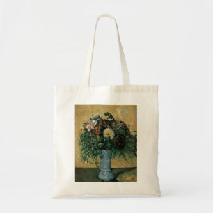 Bloemen in een blauwe vaas door Paul Cezanne Vinta Tote Bag