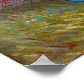 Bloemen in een blauwe vaas door Vincent van Gogh Poster (Hoek)