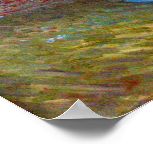 Bloemen in een blauwe vaas door Vincent van Gogh Poster (Hoek)