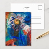 Bloemen in een blauwe vaas | Fritz Schaefler Briefkaart