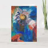 Bloemen in een blauwe vaas | Fritz Schaefler Kaart (Voorkant)