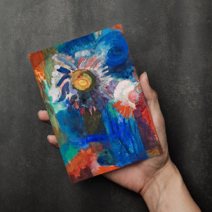 Bloemen in een blauwe vaas   Fritz Schaefler Kaart