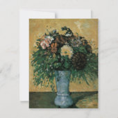 Bloemen in een Blauwe Vase door Paul Cezanne  Art (Voorkant)