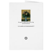 Bloemen in een Blauwe Vase door Paul Cezanne  Art (Achterkant)