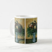 Bloemen in een Blauwe Vase door Paul Cezanne  Art Koffiemok (Voorkant links)