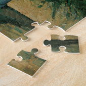 Bloemen in een Blauwe Vase door Paul Cezanne  Art Legpuzzel (Zijkant)