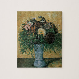 Bloemen in een Blauwe Vase door Paul Cezanne  Art Legpuzzel