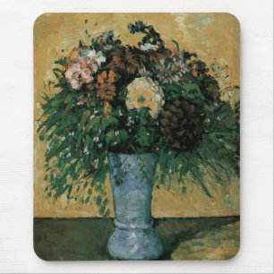 Bloemen in een Blauwe Vase door Paul Cezanne  Art Muismat