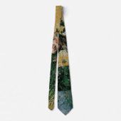 Bloemen in een Blauwe Vase door Paul Cezanne  Art Stropdas (Achterkant)