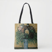 Bloemen in een Blauwe Vase door Paul Cezanne  Art Tote Bag (Voorkant)