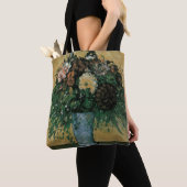 Bloemen in een Blauwe Vase door Paul Cezanne  Art Tote Bag (Dichtbij)