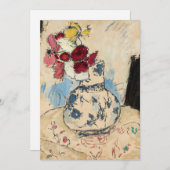 Bloemen in een bloemenvaas | Tadeusz Makowski (Voorkant / Achterkant)