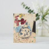 Bloemen in een bloemenvaas | Tadeusz Makowski Briefkaart (Staand voorkant)