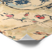 Bloemen in een bloemenvaas | Tadeusz Makowski Poster (Hoek)