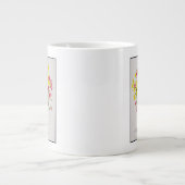 Bloemen in een Chinese pot Grote Koffiekop (Voorkant)