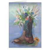 Bloemen in een Cowboy Boot (Voorkant)