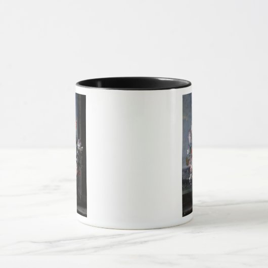 Bloemen in een Crystal Vase, 1652 Mok (Midden)