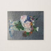 Bloemen in een Crystal Vase Manet Impressionist Legpuzzel (Horizontaal)
