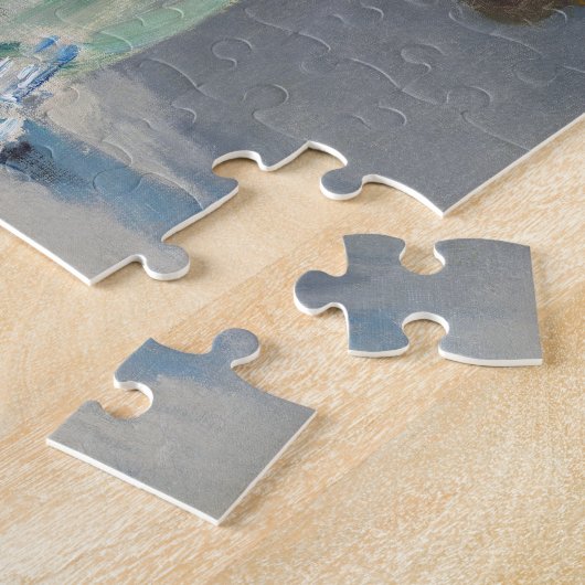 Bloemen in een Crystal Vase Manet Impressionist Legpuzzel (Zijkant)