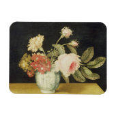 Bloemen in een Delft Jar (olie op het paneel) Magneet (Horizontaal)