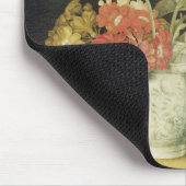 Bloemen in een Delft Jar (olie op het paneel) Muismat (Hoek)