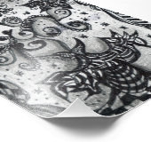 Bloemen in een door Vase geïnspireerde Art-printer Foto Afdruk (Hoek)